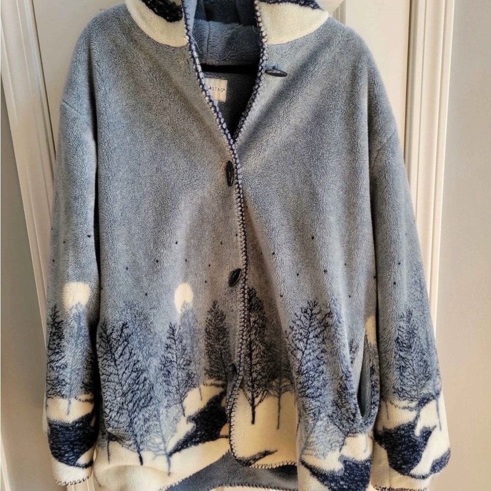 White Stag Blue Hooded Jacket